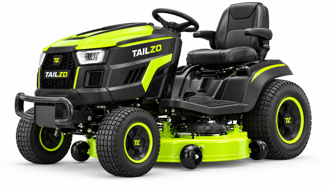 TAILZO Premium Front-Engine Riding Lawn Tractor with Armrest Seat and Dual-Blade Cutting Deck - product image 1
