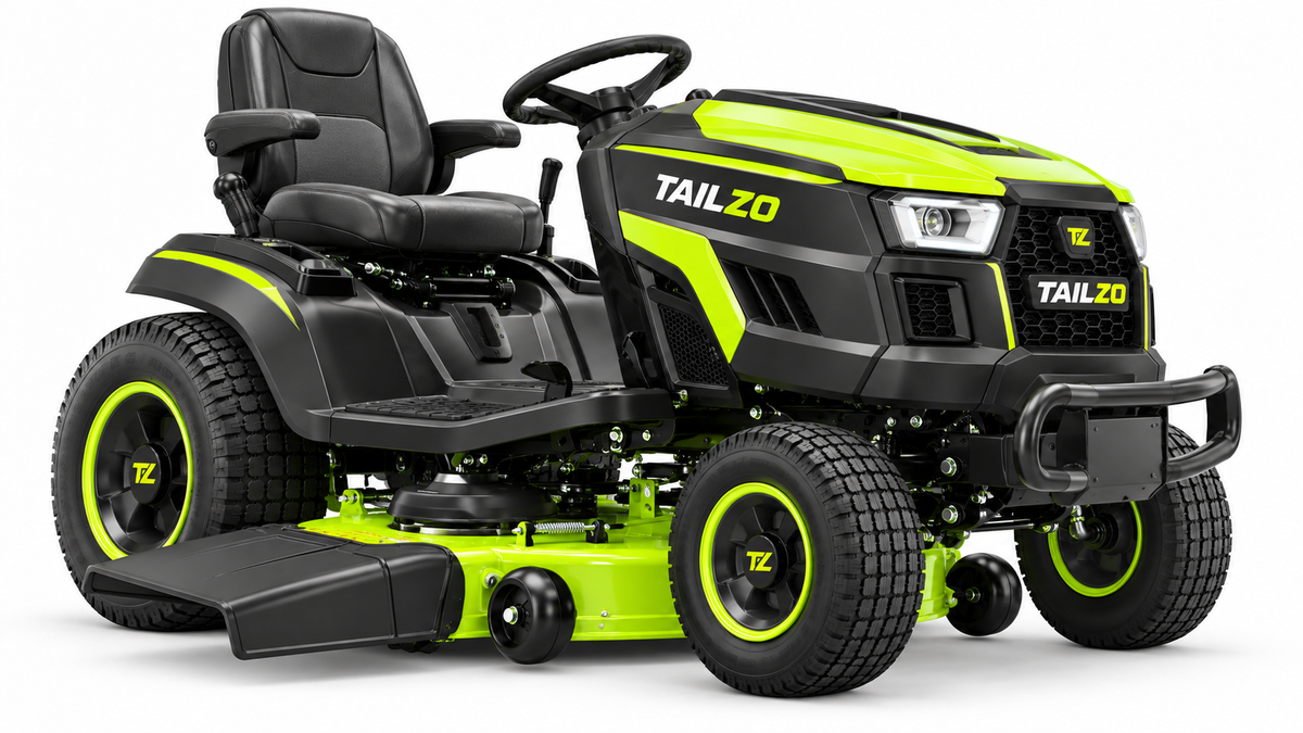 TAILZO Premium Front-Engine Riding Lawn Tractor with Armrest Seat and Dual-Blade Cutting Deck - product image 2