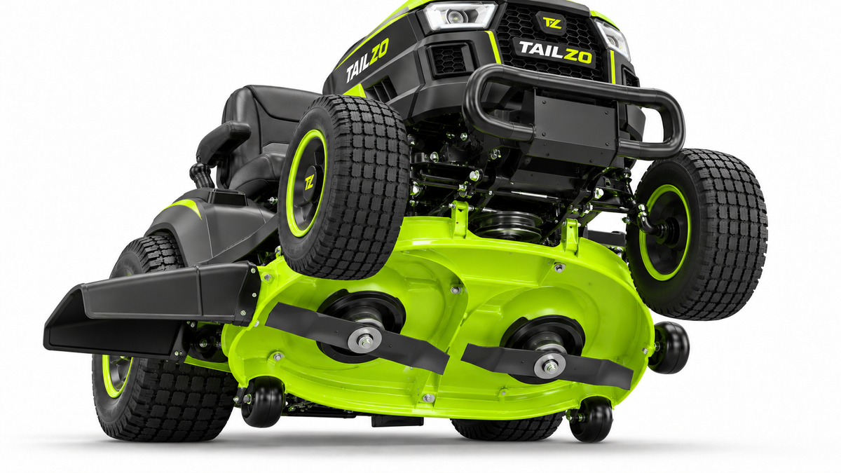 TAILZO Premium Front-Engine Riding Lawn Tractor with Armrest Seat and Dual-Blade Cutting Deck - product image 5