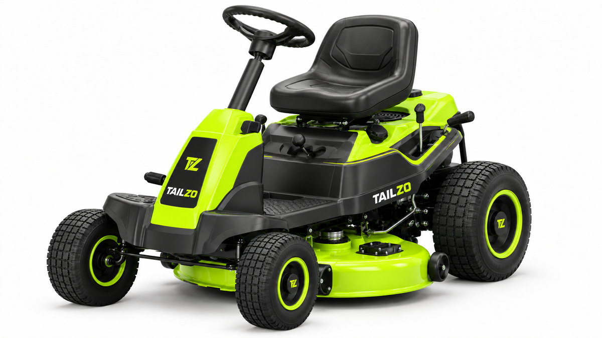 TAILZO Compact Rear-Engine Riding Lawn Mower with Single-Blade Cutting Deck - product image 1