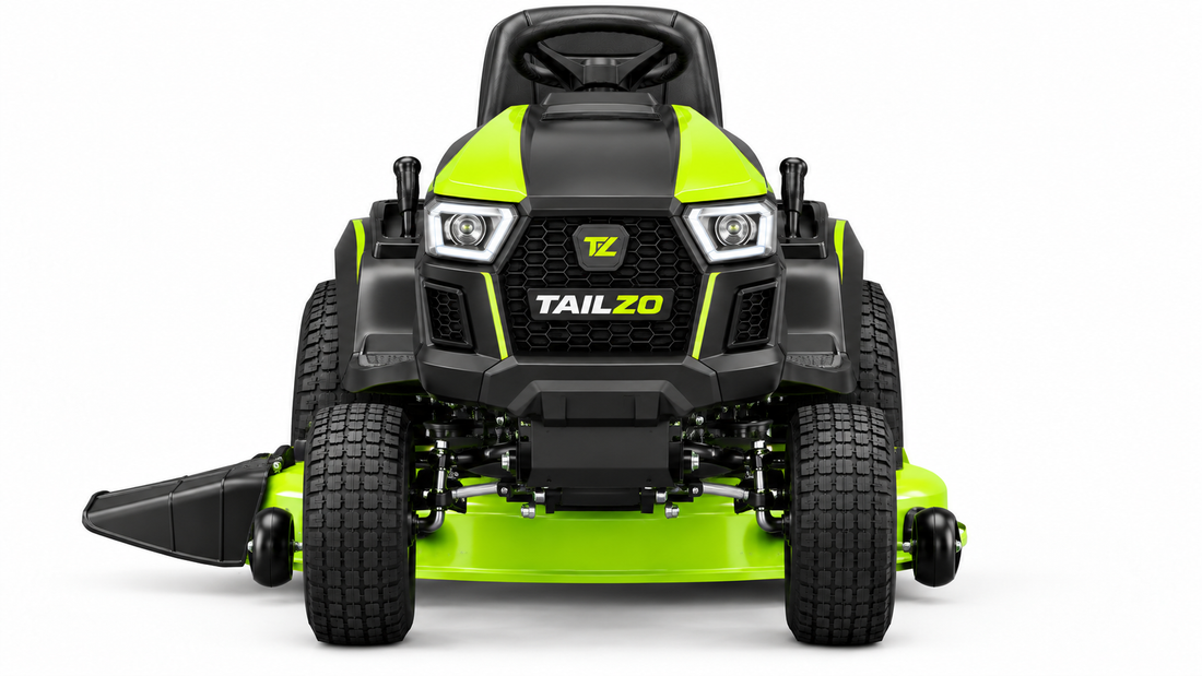 TAILZO Compact Front-Engine Riding Lawn Tractor with Dual-Blade Cutting Deck - product image 1