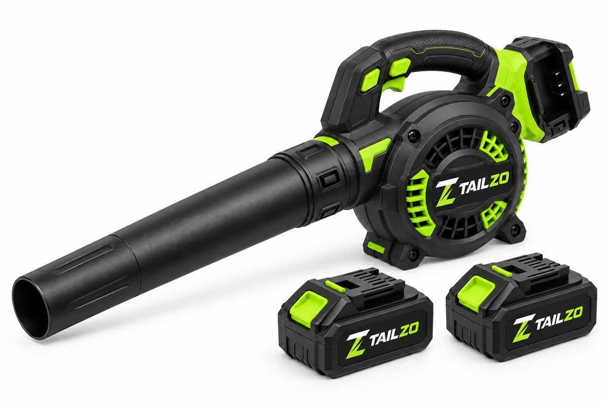 TAILZO Compact Cordless Electric Air Blower with 2 Rechargeable Batteries Lightweight Handheld Cleaning Tool - product image 3