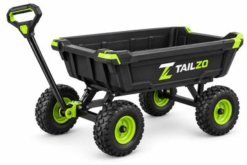 TAILZO Heavy-Duty 4-Wheel Garden Utility Cart with All-Terrain Tires and Pull Handle - product image 1