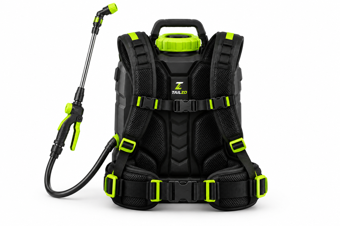 TAILZO Backpack Garden Sprayer with Adjustable Spray Wand and Padded Harness - product image 1