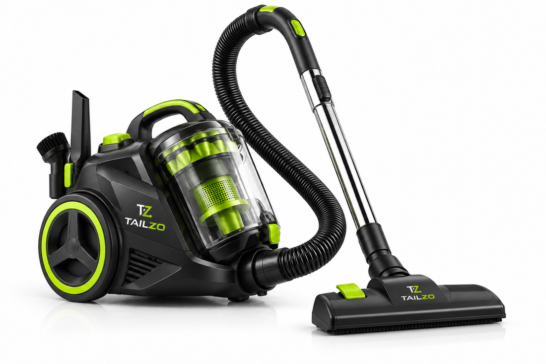 TAILZO Bagless Cyclonic Canister Vacuum Cleaner with Telescopic Wand &amp; Multi-Surface Floor Head - product image 1
