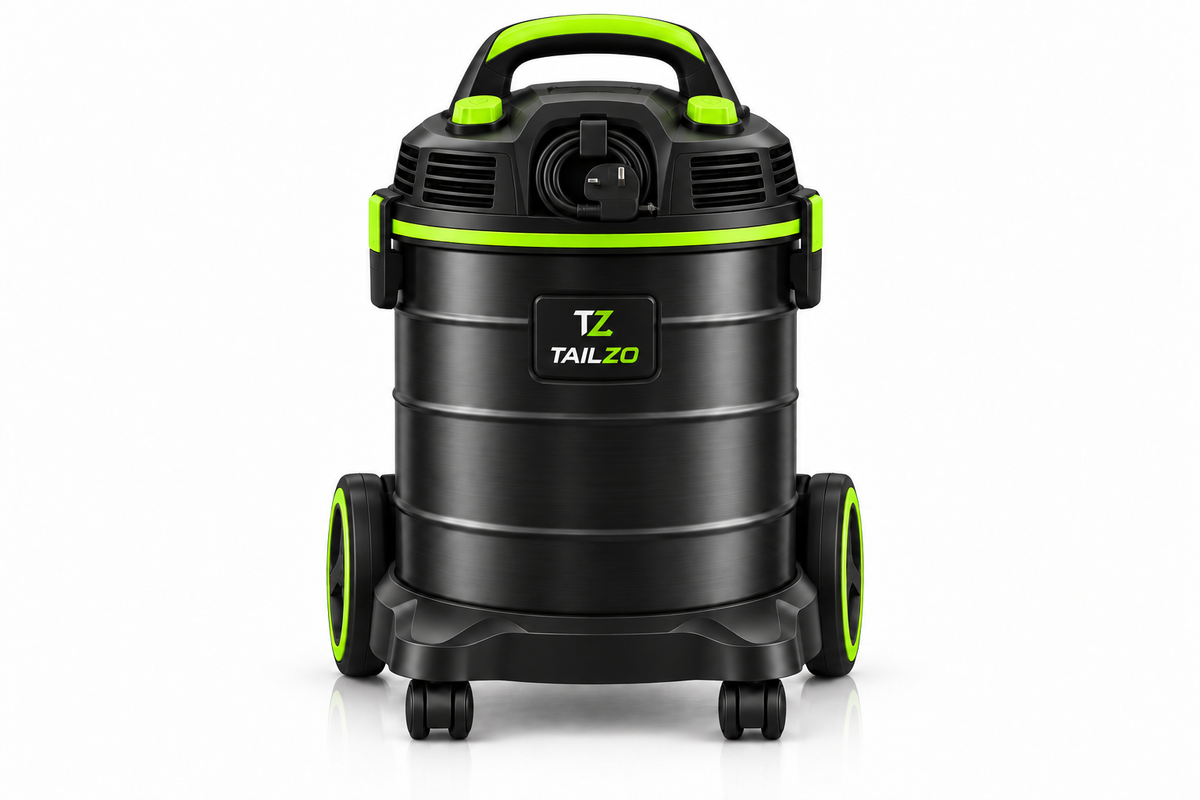TAILZO Heavy-Duty Drum Vacuum Cleaner with Telescopic Wand & Multi-Surface Floor Head - product image 4