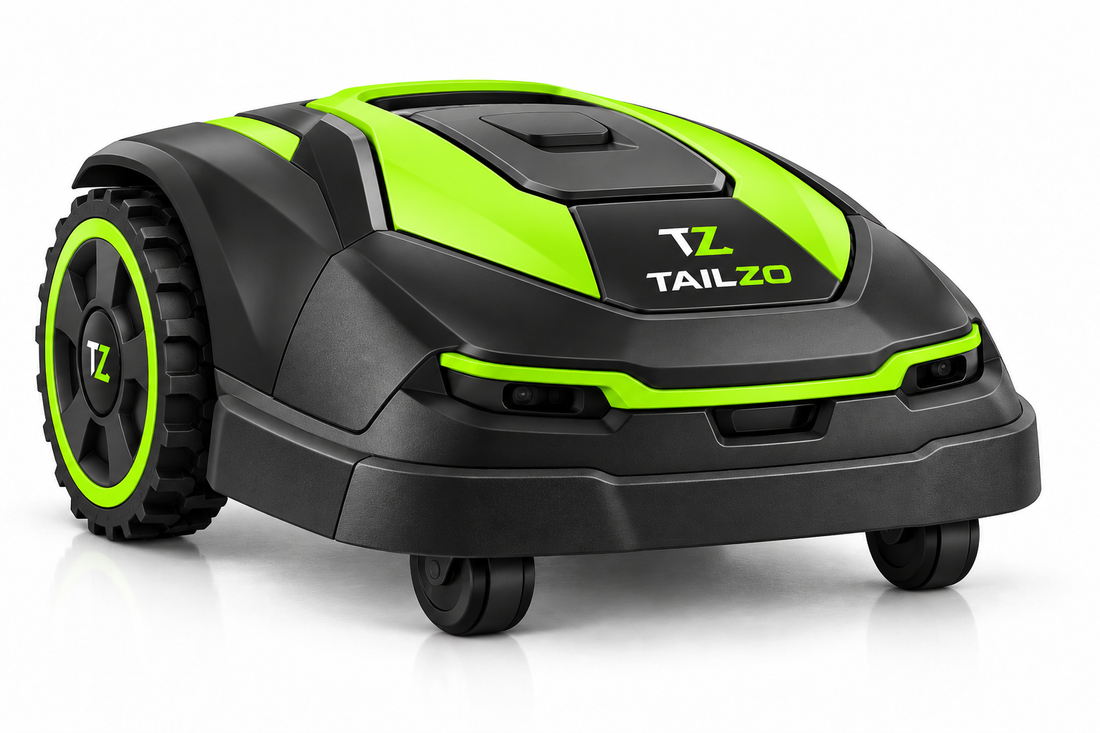 TAILZO Intelligent Robotic Lawn Mower with Multi-Sensor Navigation & Pivoting Cutting System - product image 1