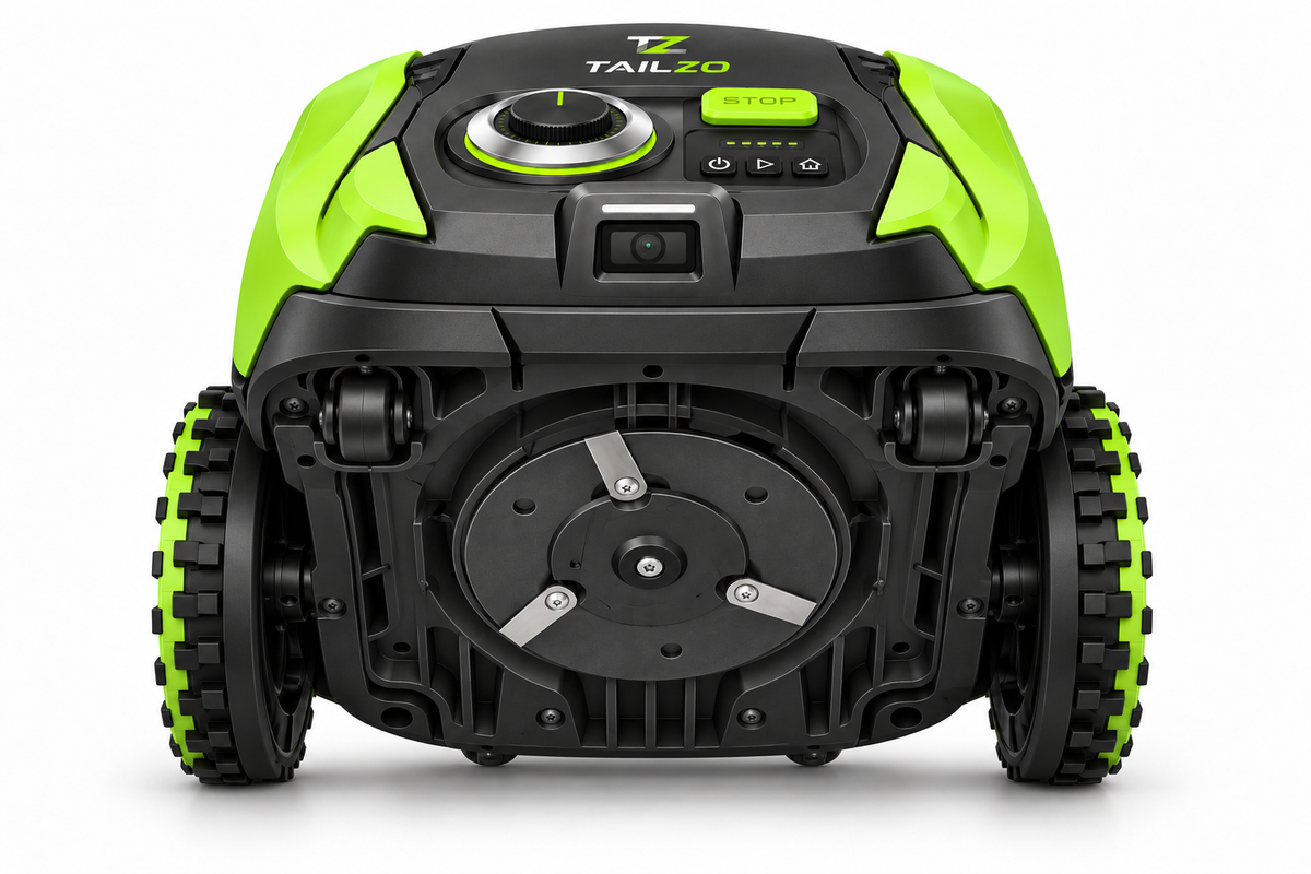 TAILZO Smart Robotic Lawn Mower with Vision Sensor, Adjustable Cutting Height & Pivoting Blade System - product image 4