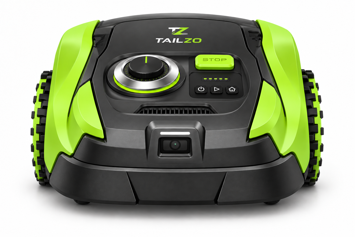 TAILZO Smart Robotic Lawn Mower with Vision Sensor, Adjustable Cutting Height & Pivoting Blade System - product image 3