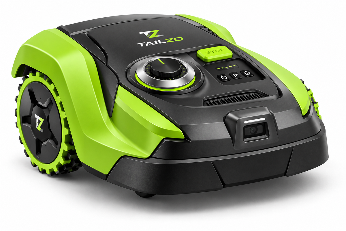 TAILZO Smart Robotic Lawn Mower with Vision Sensor, Adjustable Cutting Height & Pivoting Blade System - product image 2