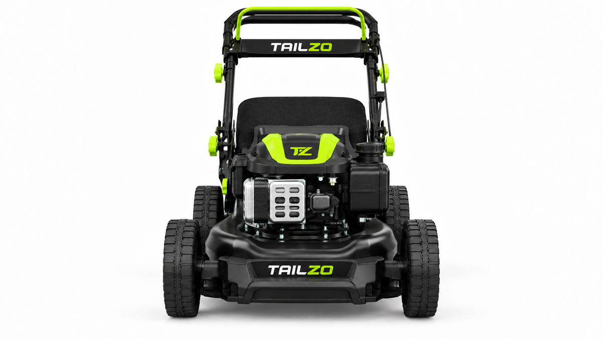 TAILZO Premium Gas-Powered Walk-Behind Lawn Mower with Rear Grass Collection Bag - product image 3