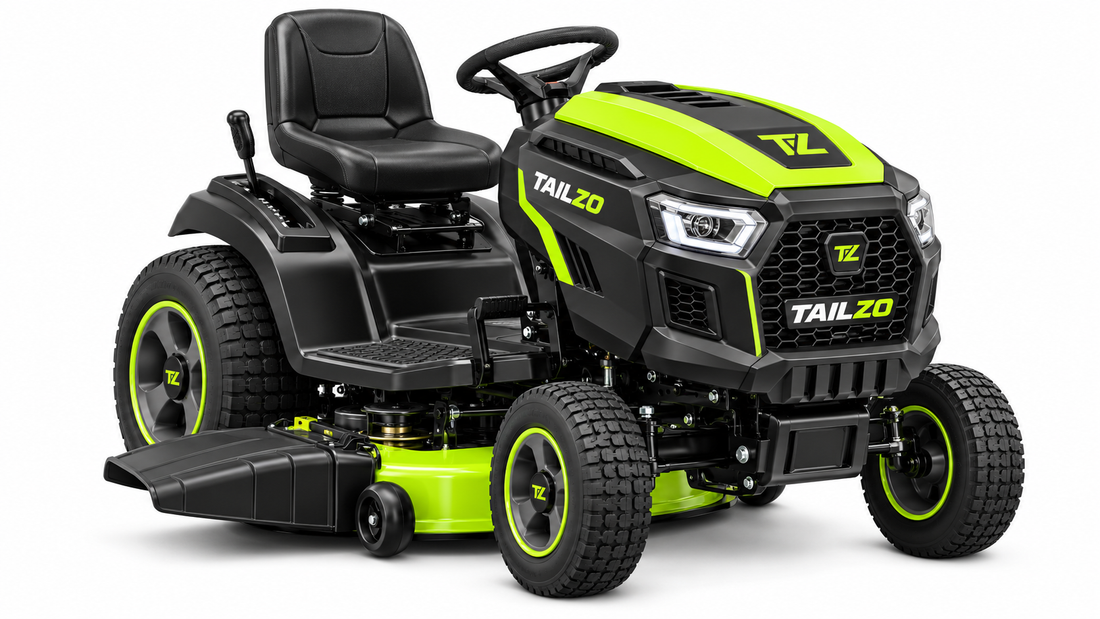 TAILZO Premium Front-Engine Riding Lawn Mower with Dual-Blade Cutting Deck - product image 1